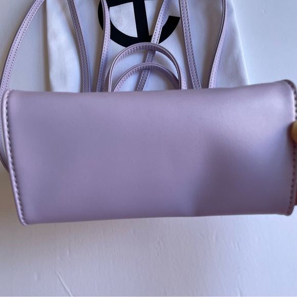 Telfar Small Shopping Bag, Lavendar, Crossbody Purse Snap Closure - Picture 6 of 7